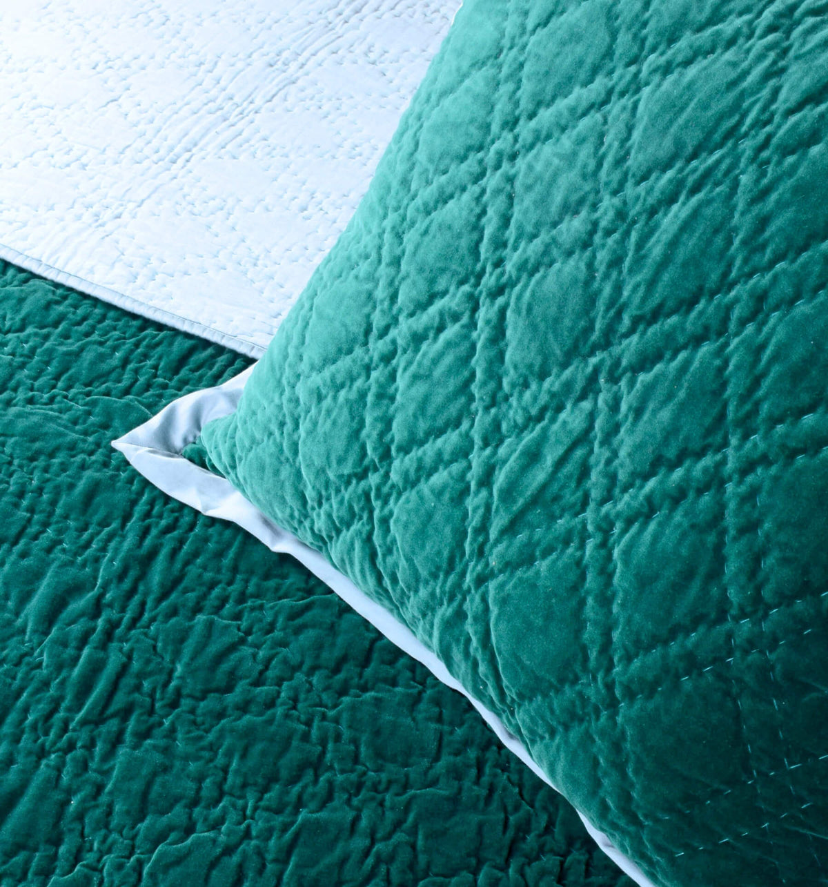 Emerald Celeste Velvet Pillowcase