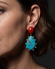 Charger l'image dans la visionneuse de la galerie, Boucles d'oreilles AMARI turquoises