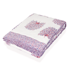 Load image into Gallery viewer, Dancing Peacock reversible quilt