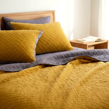 Load image into Gallery viewer, Kurkuma Lilac Velvet Reversible Quilt