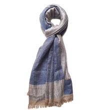 Load image into Gallery viewer, ZAREE Blue Pashmina Shawl