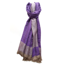 Bild in Galerie-Viewer laden, ZAREE Lila Pashmina-Schal