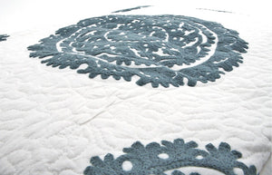 The Grey Suzani Quilt
