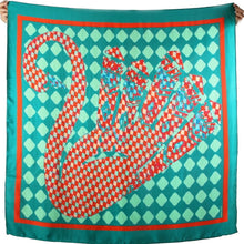 Bild in Galerie-Viewer laden, Der verzauberte Schwan! Foulard