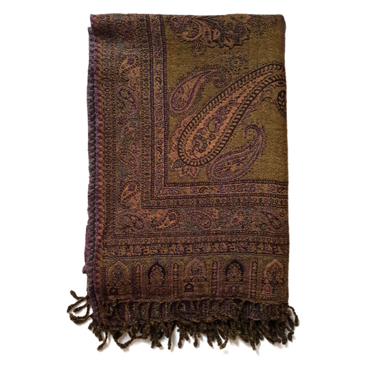 Henna Ferns Throw Blanket