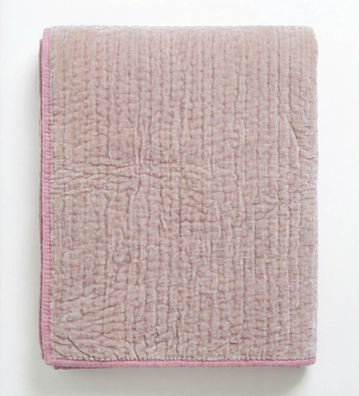 Blush Rose Velvet Reversible Quilt