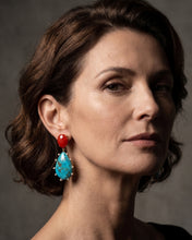 Charger l'image dans la visionneuse de la galerie, Boucles d'oreilles AMARI turquoises
