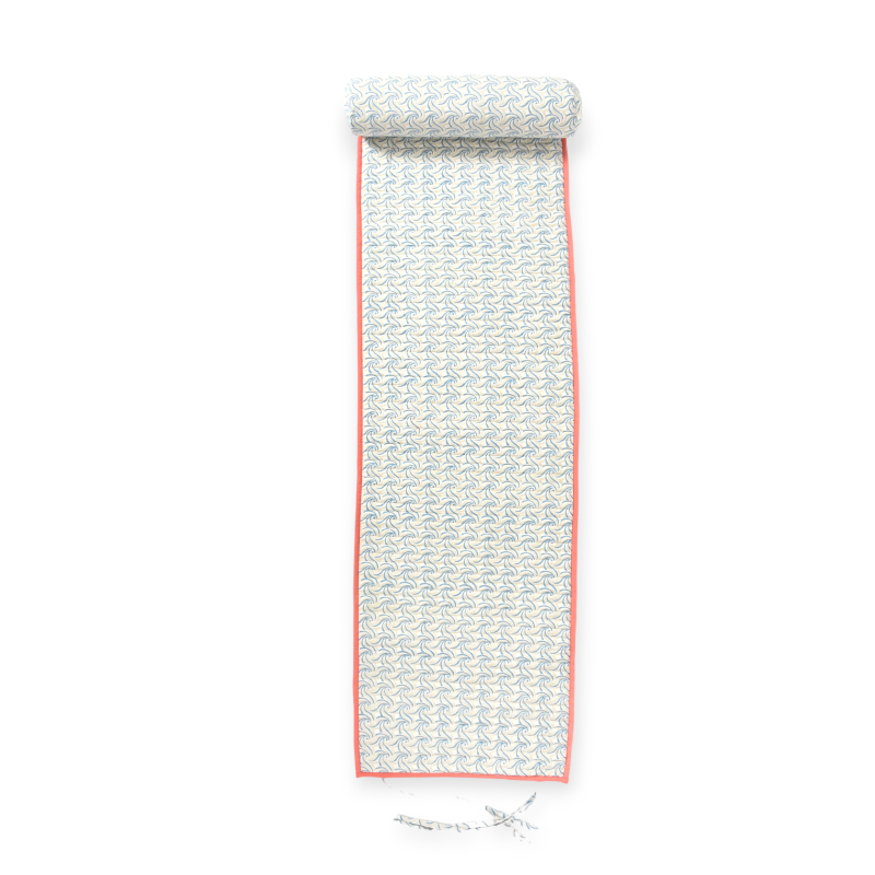 Tapis de plage abricot