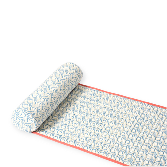 Tapis de plage abricot