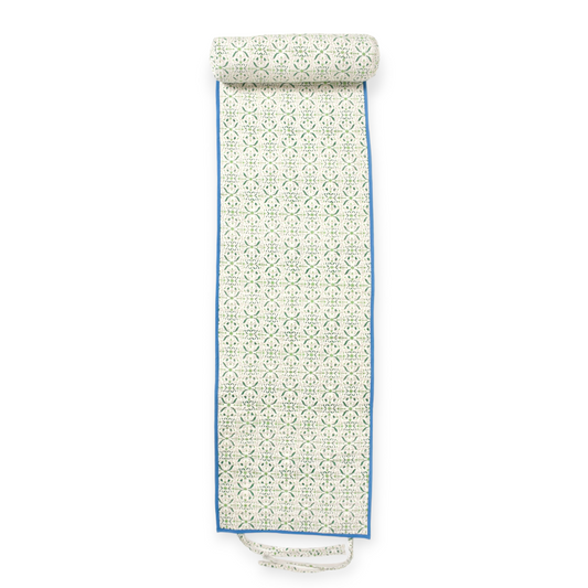 Tapis de plage bleu