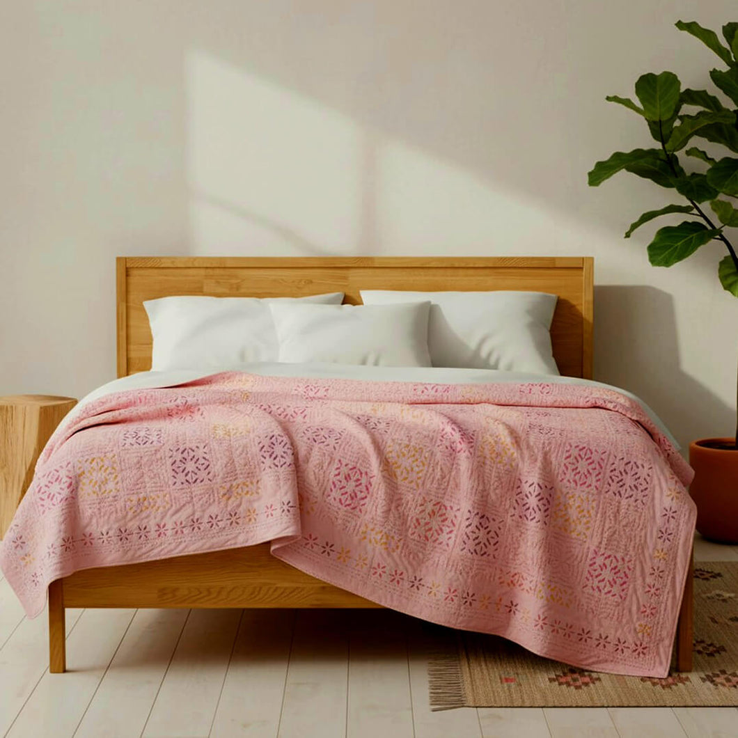 Kutch Rosa Decke