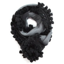 Load image into Gallery viewer, Pompom Blanket Scarf
