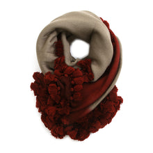 Load image into Gallery viewer, Pompom Blanket Scarf
