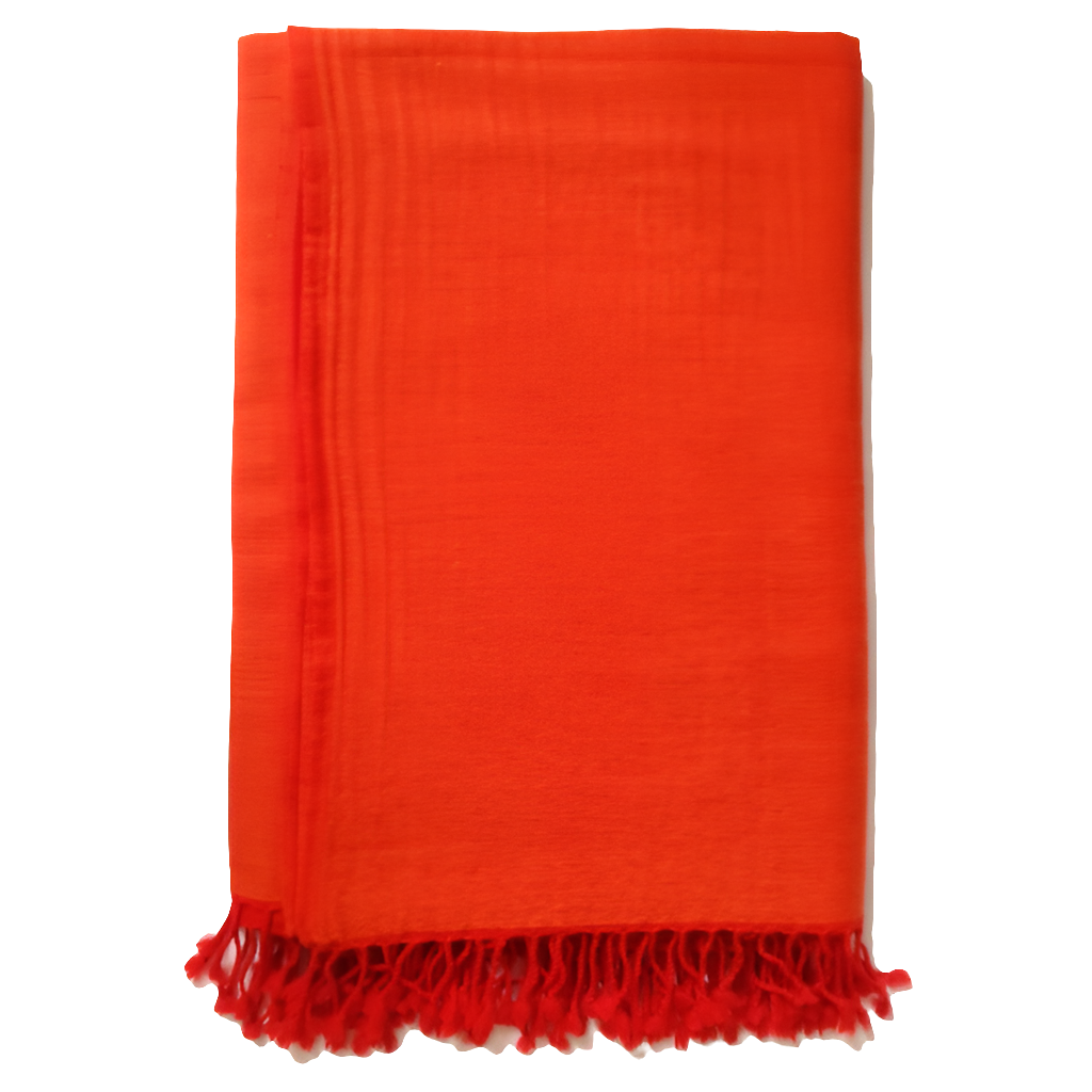 Flamed Tangerine Throw Blanket