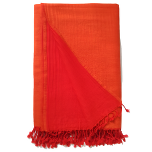 Flamed Tangerine Throw Blanket