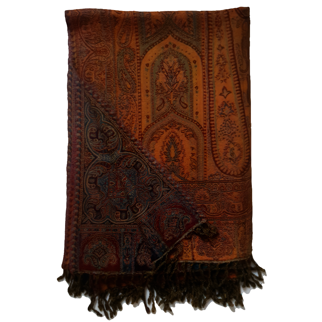 Plaid en Temples Rust Paisley