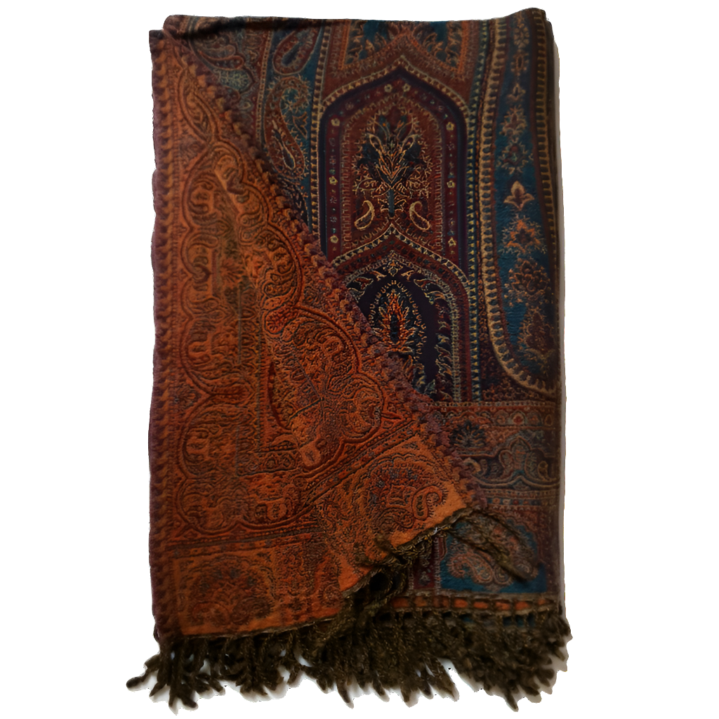 Plaid en Temples Rust Paisley