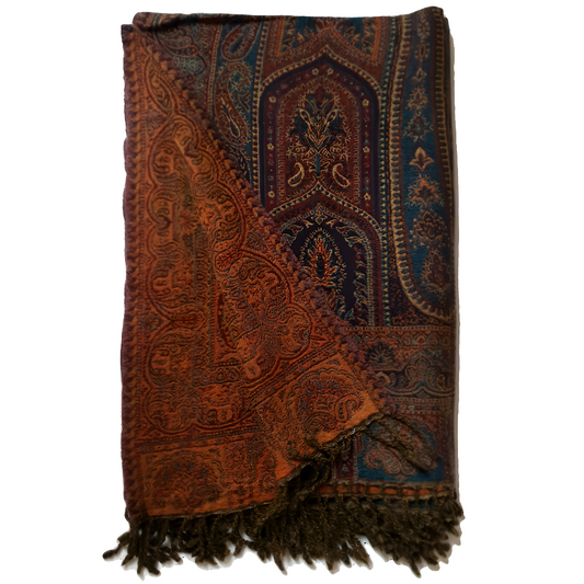 Paisley Temples Throw Blanket
