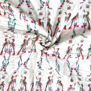 Bird-of-Paradise reversible quilt