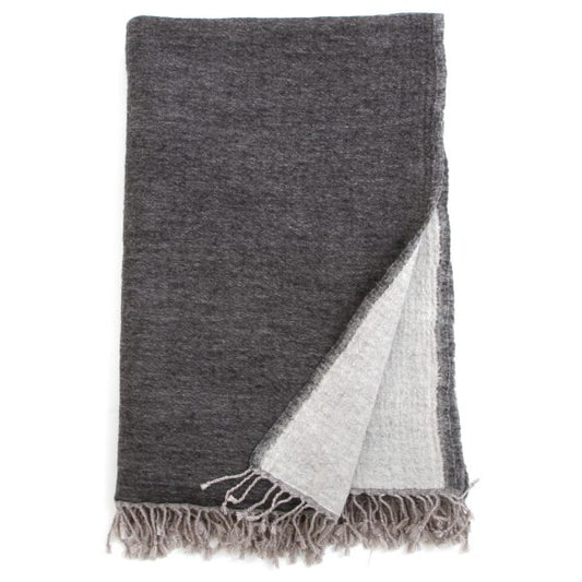 Charcoal & Grey Throw Blanket