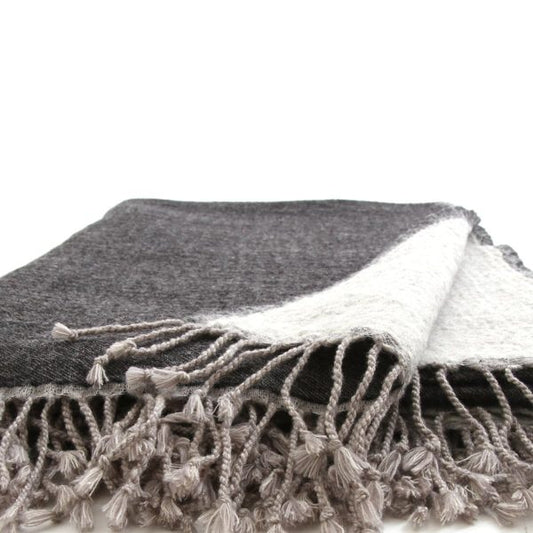Charcoal & Grey Throw Blanket