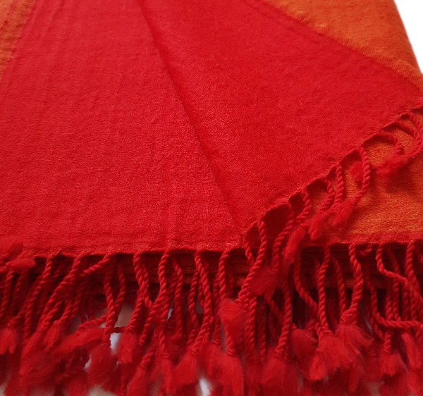 Flamed Tangerine Throw Blanket