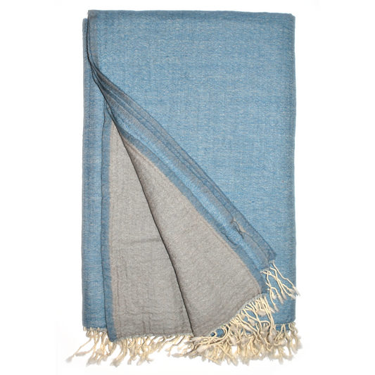Himmelblau Skyz Wolldecke