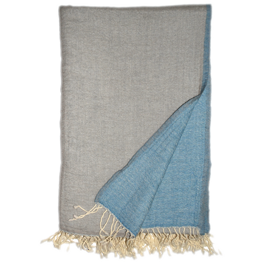 Himmelblau Skyz Wolldecke