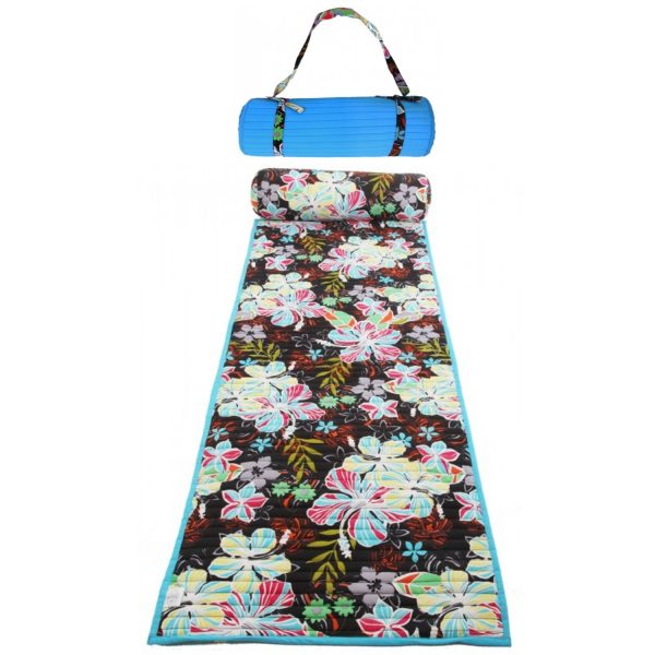 Jardin d'hibiscus ! Tapis de plage turquoise