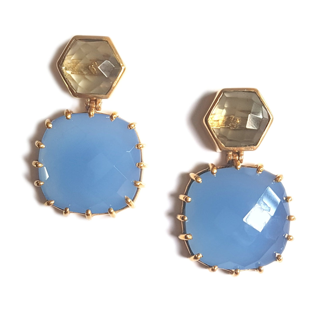 Ila-Ohrringe aus Blaugold