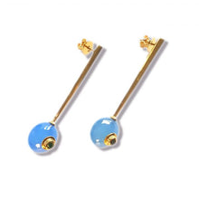 Load image into Gallery viewer, NAYA Blue Gold Earrings
