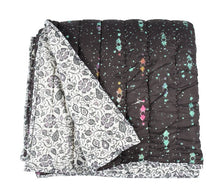 Load image into Gallery viewer, Galaxy Garden Grey reversible quilt
