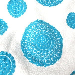 The Turquoise Suzani Quilt