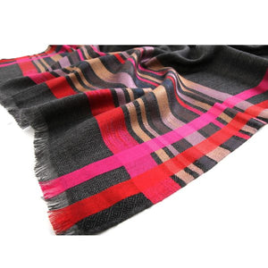 AVARIS Many Silk Border Scarf