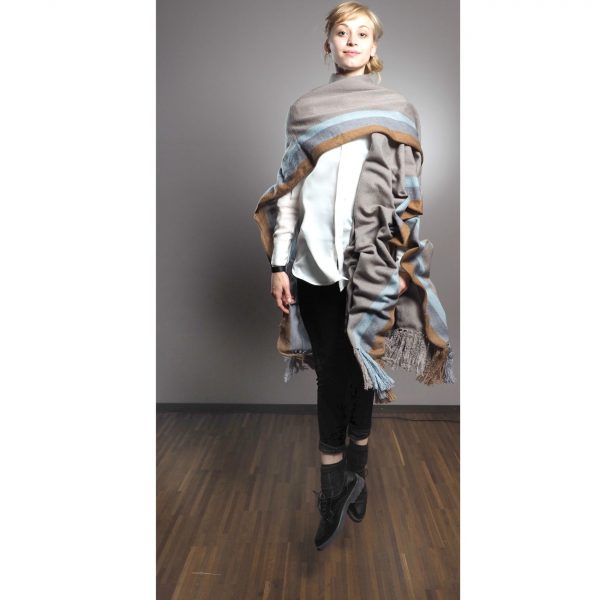 DEMI Long Fringed Cape