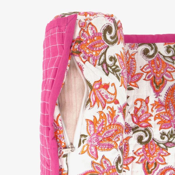 Tapis de plage en chintz rose